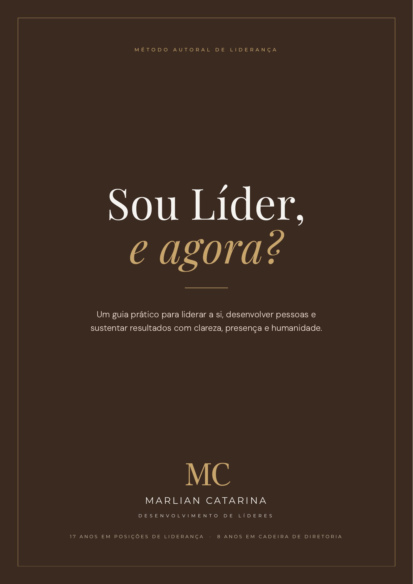 Capa do eBook Sou Líder, e Agora?