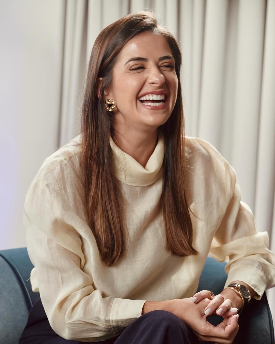 Marlian Catarina sorrindo